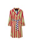 GARDEN STRIPE COTTON BLEND VERSACE ROBE