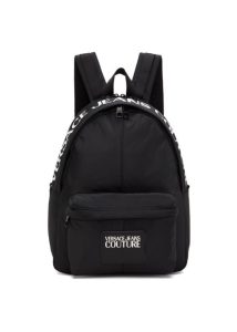 JEANS COUTURE BLACK RANGE ICONIC LOGO VERSACE BACKPACK