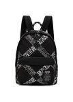 JEANS COUTURE BLACK RANGE LOGO CHECK VERSACE BACKPACK