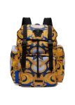 VERSACE GOLD NAVY BAROCCO MEDUSA BACKPACK VERSACE