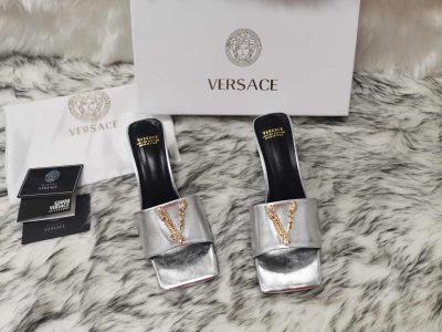 HIGH HEEL CLASSIC VERSACE SLIPPERS 