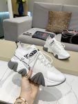 VERSACE SQUALO KNIT WHITE SNEAKERS