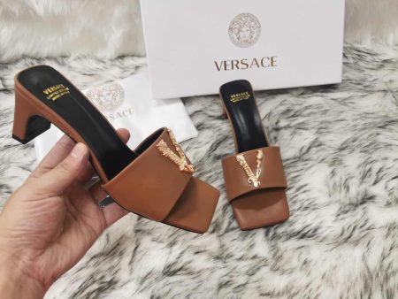 HIGH HEEL CLASSIC VERSACE SLIPPERS 