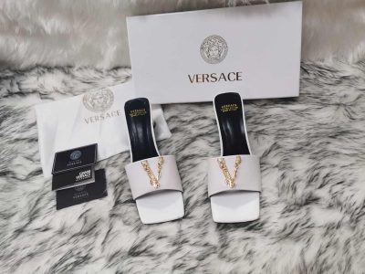 HIGH HEEL CLASSIC VERSACE SLIPPERS 