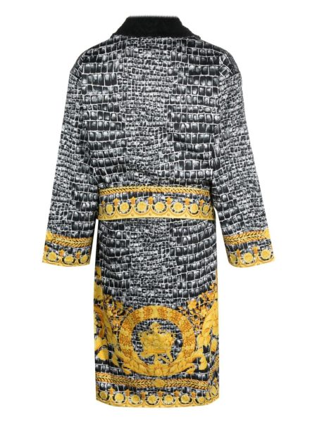 VERSACE BAROCCODILE PRINT BATHROBE