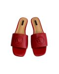 Versace Medusa Maroon leather slides