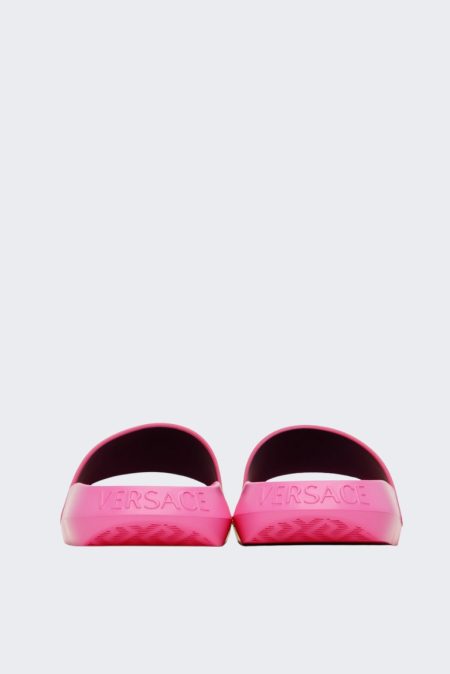 VERSACE PINK ALLOVER SLIDES