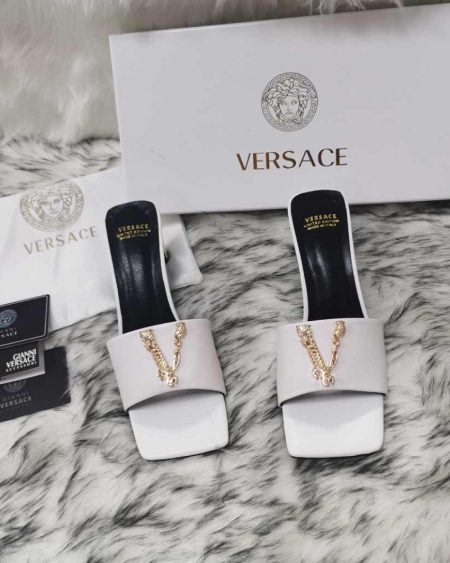 HIGH HEEL CLASSIC VERSACE SLIPPERS 