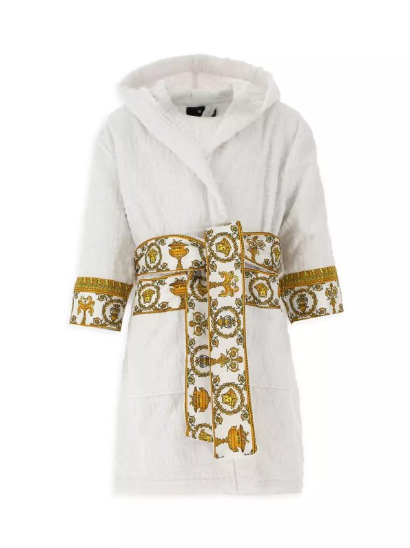 KID’S DECORATIVE TRIM COTTON ROBE