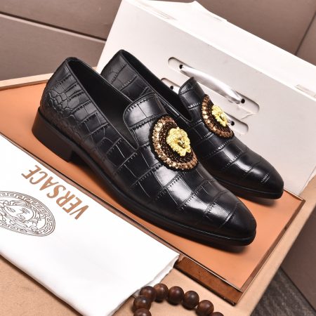 Versace Greca Black Shoes