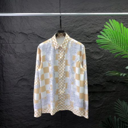 VERSACE PRINTED SLEEVED SHIRT