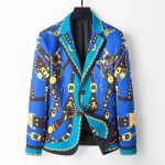 VERSACE MEN'S LE MASCHERE SILK FOULARD SPORT COAT