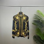 VERSACE MED GOLDEN & BLACK PRINTED SLEEVED SHIRT