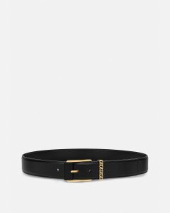 Greca Leather Belt 4 cm