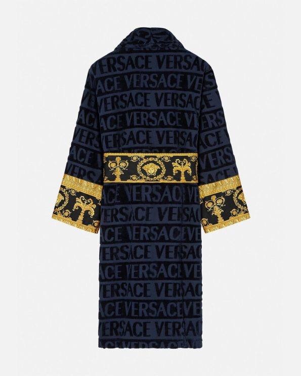 VERSACE BAROQUE BLUE BATHROBE