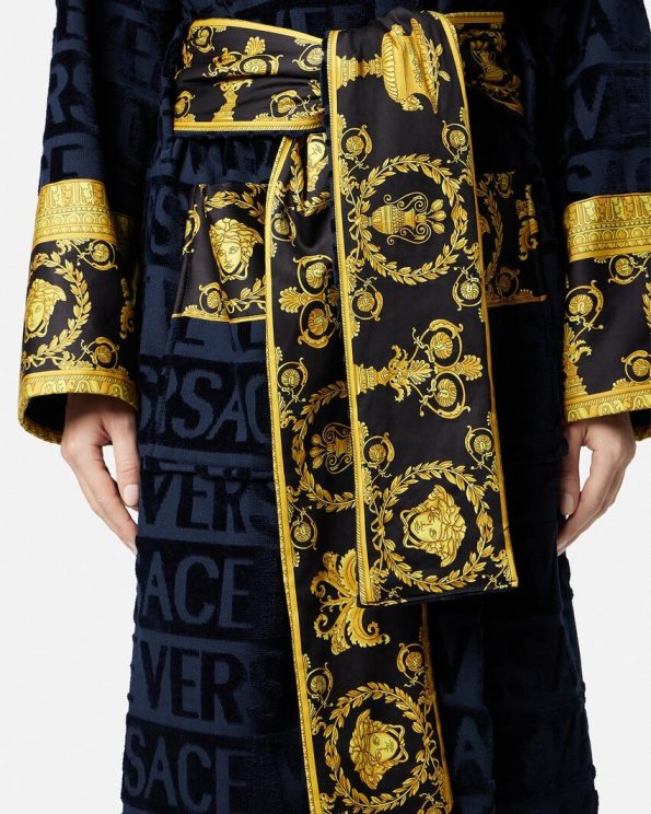 VERSACE BAROQUE BLUE BATHROBE