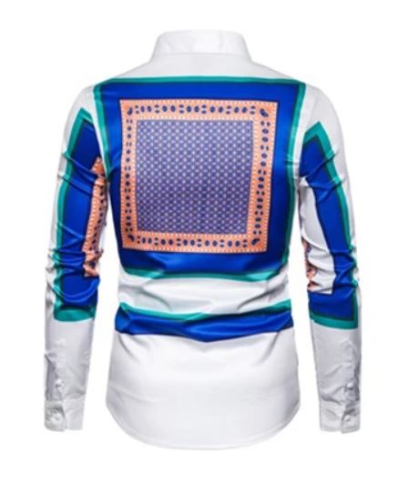 VERSACE MEDOUS PRINTED SLEEVED SHIRT