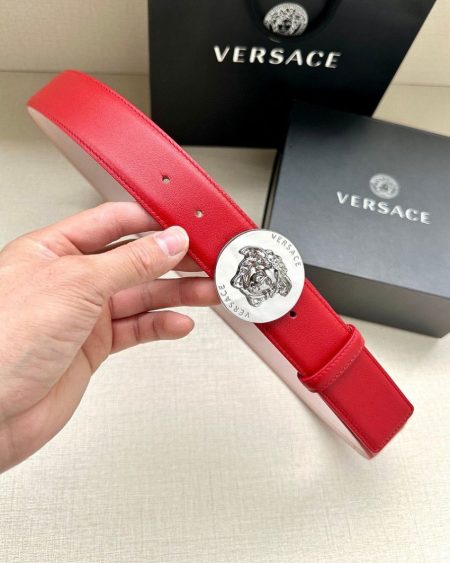 VERSACE MEDUSA BIGGIE LEATHER BELT