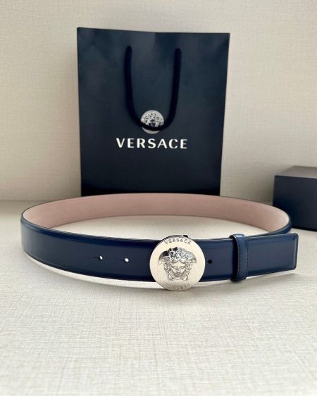 VERSACE MEDUSA BIGGIE LEATHER BELT