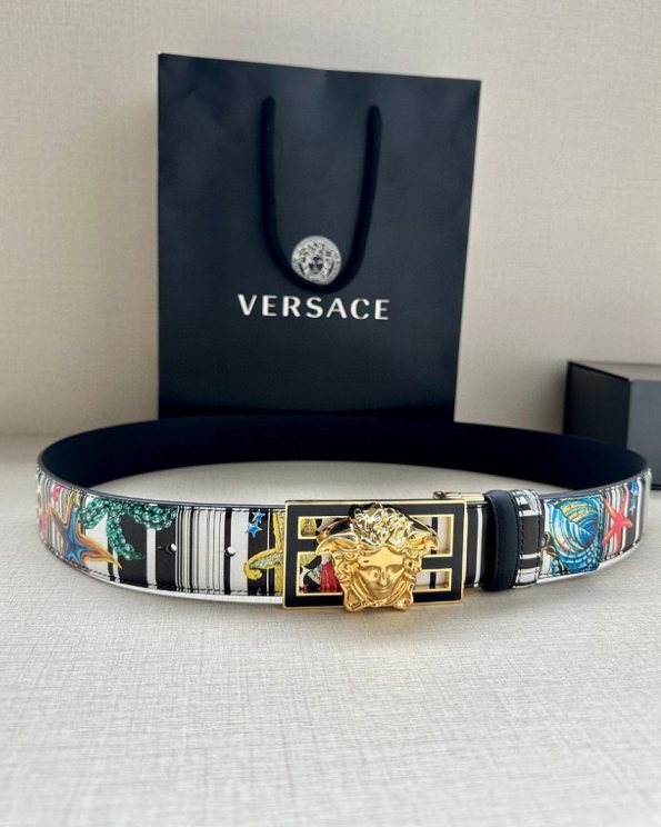 LA MEDUSA REVERSIBLE LEATHER BELT