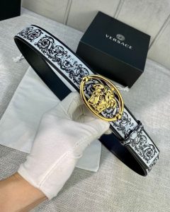 La Medusa Floral Leather Belt 