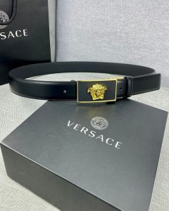 Versace Black Gold Grace Belt