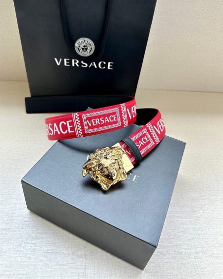 Versace Medusa Red Belt