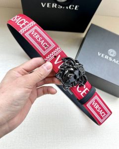 Versace Medusa Red Belt