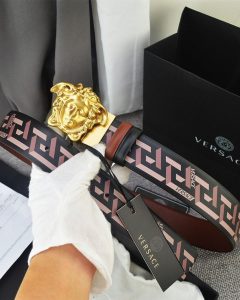 Versace Medusa Stripped Belt