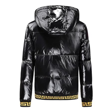 VERSACE EROS BLACK GOLDEN ZIP UP JACKET