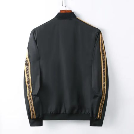 VERSACE BLACK ZIP-UP JACKET