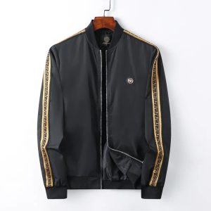 VERSACE BLACK ZIP-UP JACKET