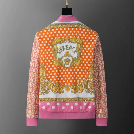 VERSACE NEW ZIP-UP PRINTED JACKET