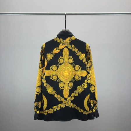 VERSACE MEDOUS GOLDEN & BLACK SLEEVED SHIRT