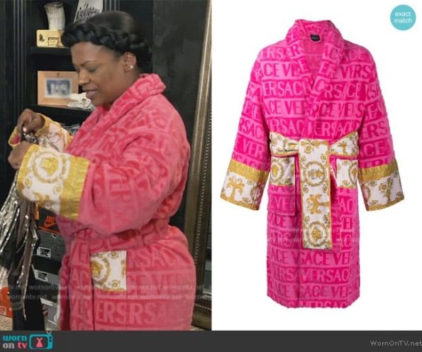 Pink Versace Robe